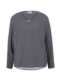 Tom Tailor Langarmbluse V-Ausschnitt