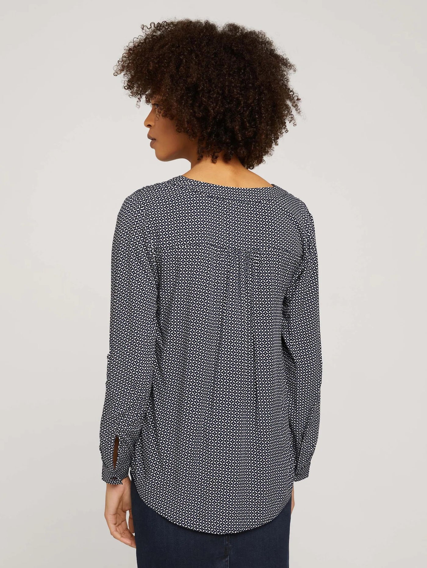 Tom Tailor Langarmbluse V-Ausschnitt