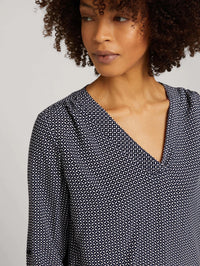 Tom Tailor Langarmbluse V-Ausschnitt