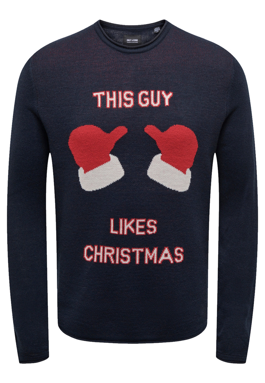 Only & Sons Xmas Pullover R-Neck