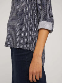 Tom Tailor Langarmbluse V-Ausschnitt