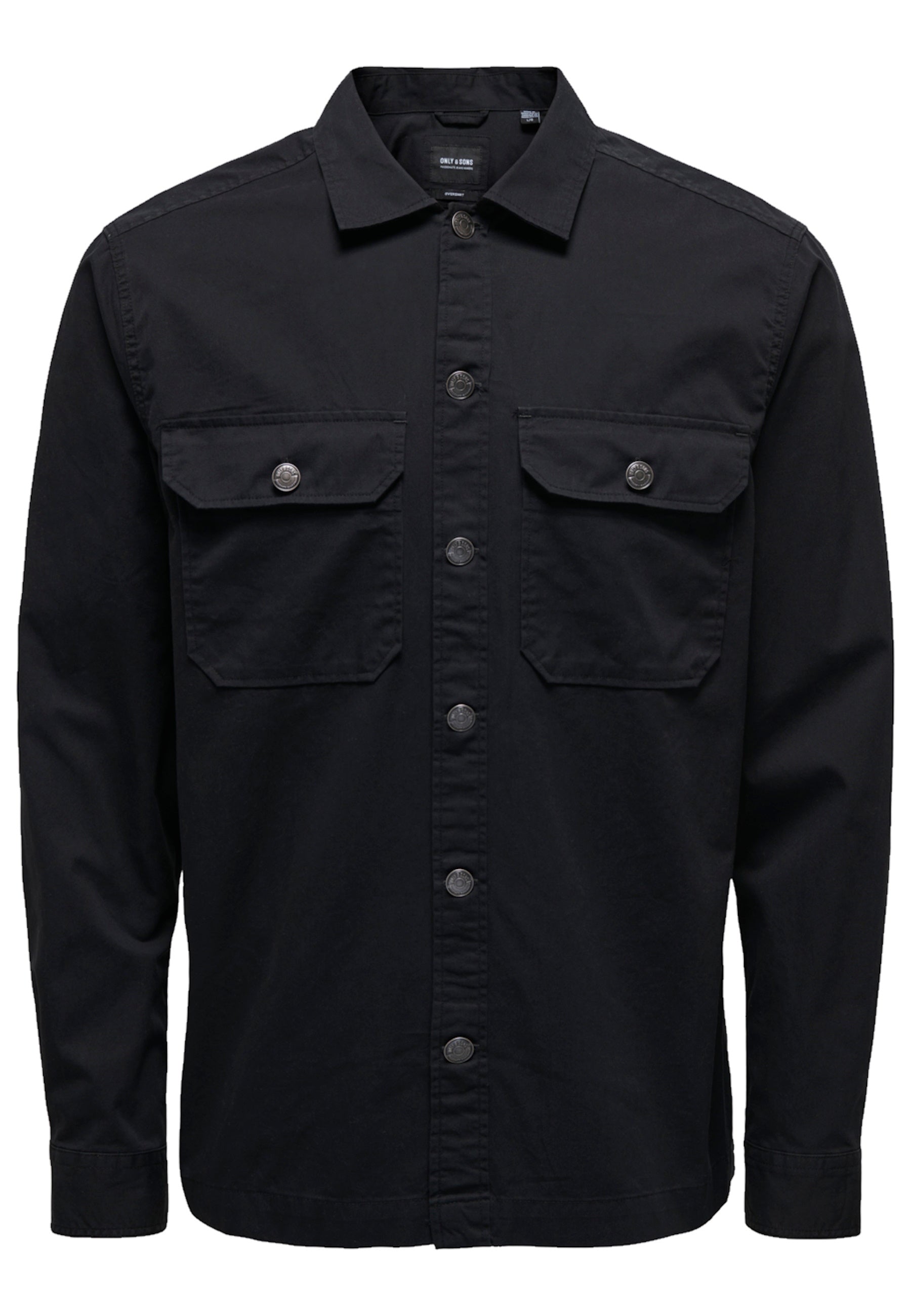 Only & Sons Onsdavis OVR LS Twill Shirt CS Langarmhemd