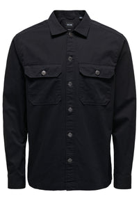 Only & Sons Onsdavis OVR LS Twill Shirt CS Langarmhemd