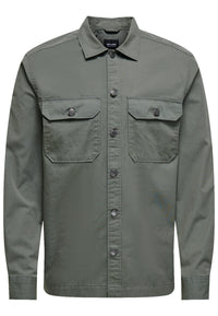 Only & Sons Onsdavis OVR LS Twill Shirt CS Langarmhemd