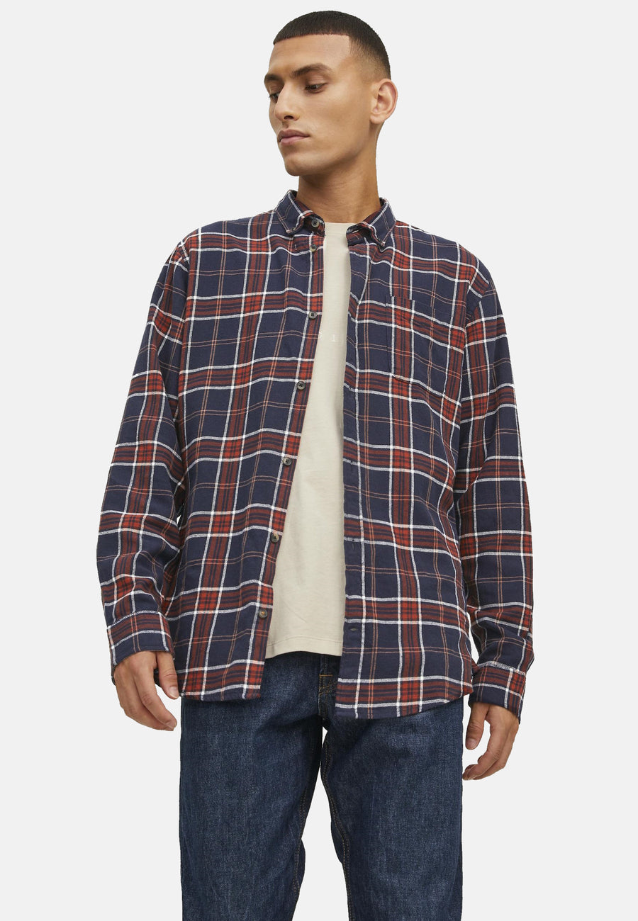 Jack & Jones Willy Langarmhemd mit Knopfleiste Slim Fit