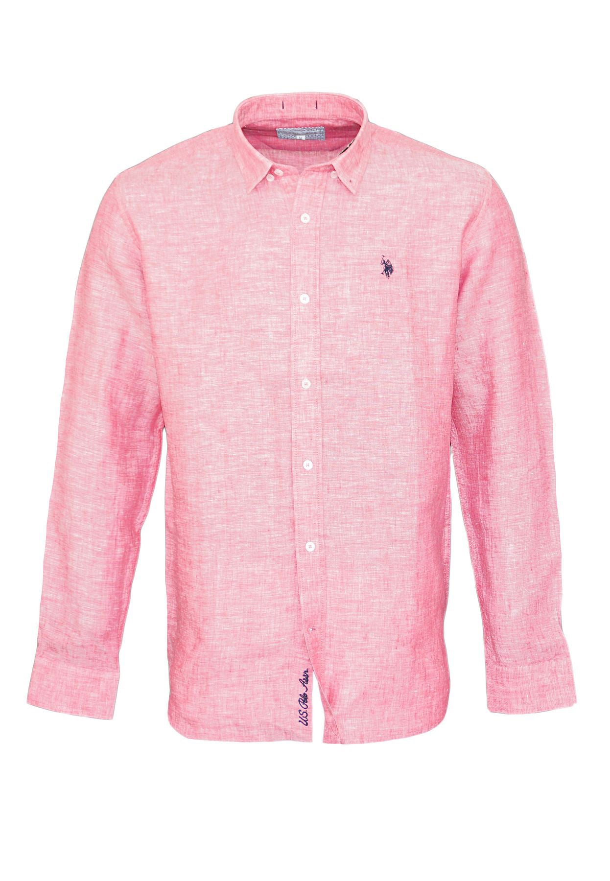 U.S. POLO Leinenhemd Button Down Linenshirt