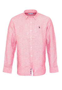 U.S. POLO Leinenhemd Button Down Linenshirt
