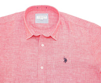 U.S. POLO Leinenhemd Button Down Linenshirt