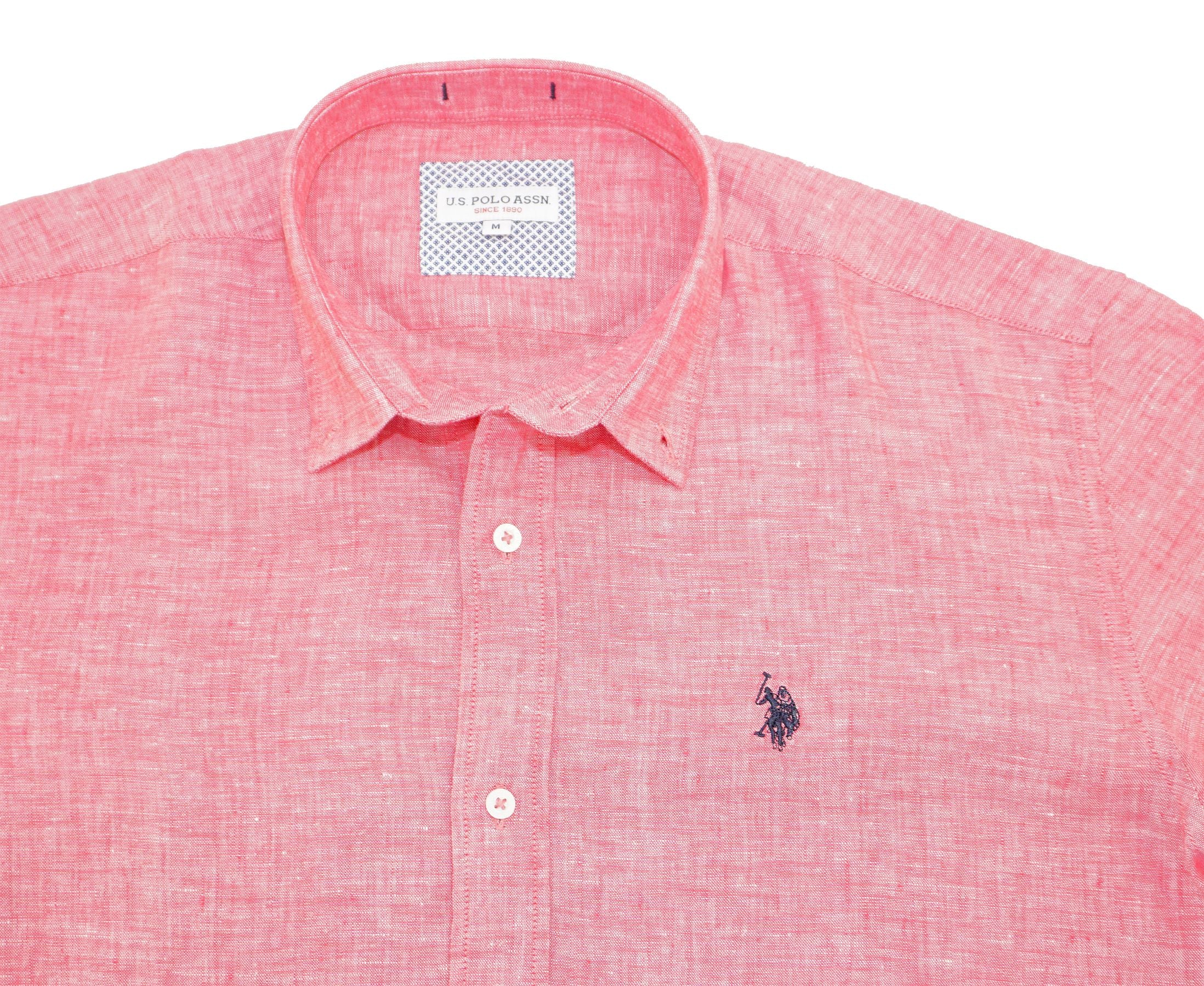 U.S. POLO Leinenhemd Button Down Linenshirt