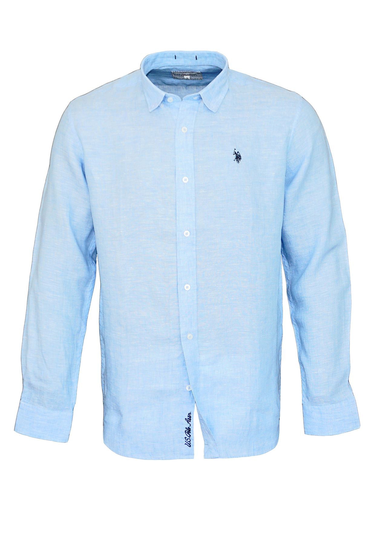 U.S. POLO Leinenhemd Button Down Linenshirt