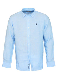 U.S. POLO Leinenhemd Button Down Linenshirt