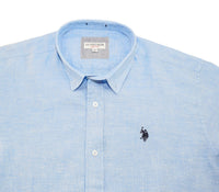 U.S. POLO Leinenhemd Button Down Linenshirt