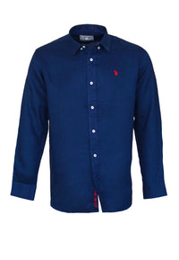 U.S. POLO Leinenhemd Button Down Linenshirt