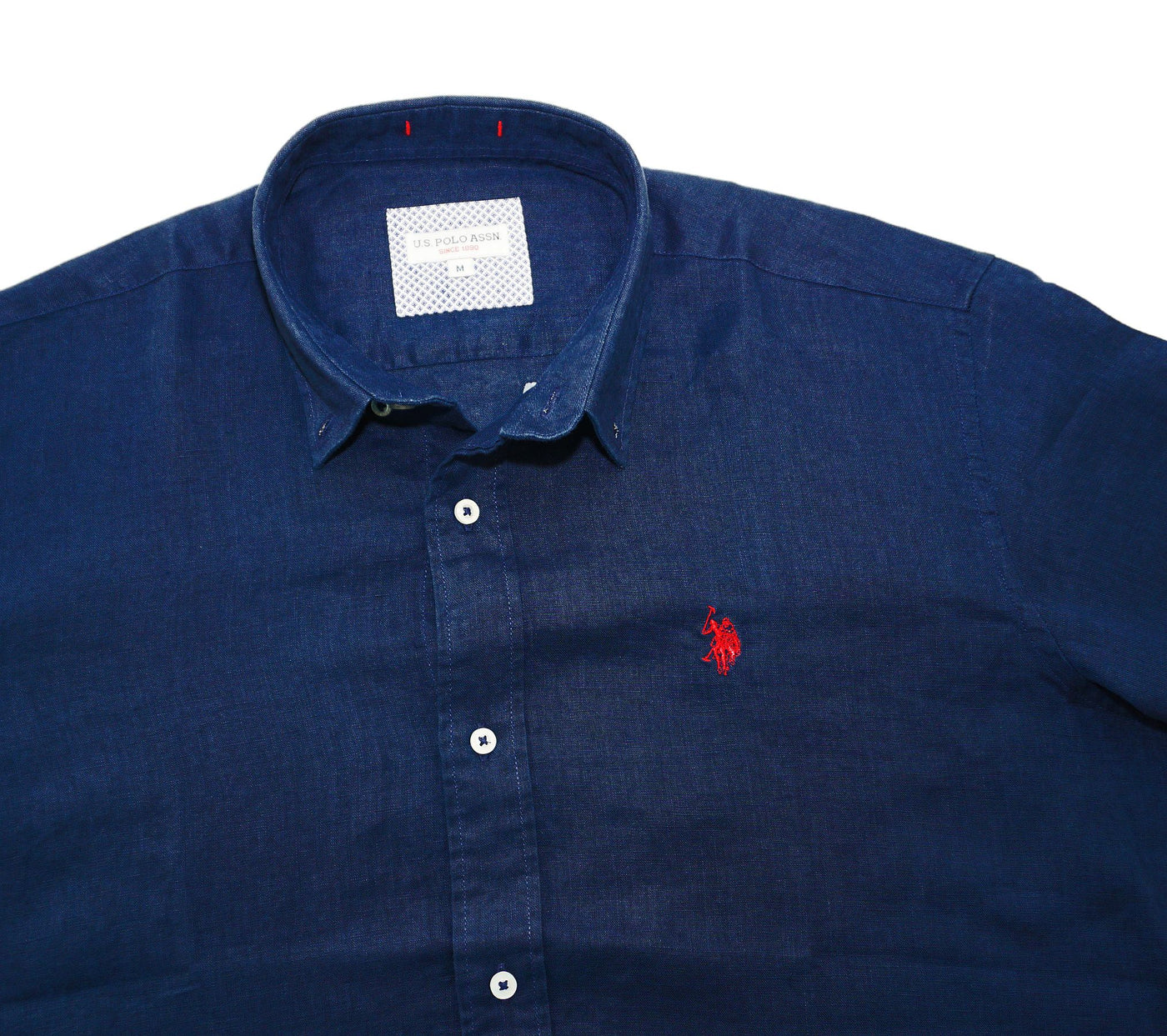 U.S. POLO Leinenhemd Button Down Linenshirt