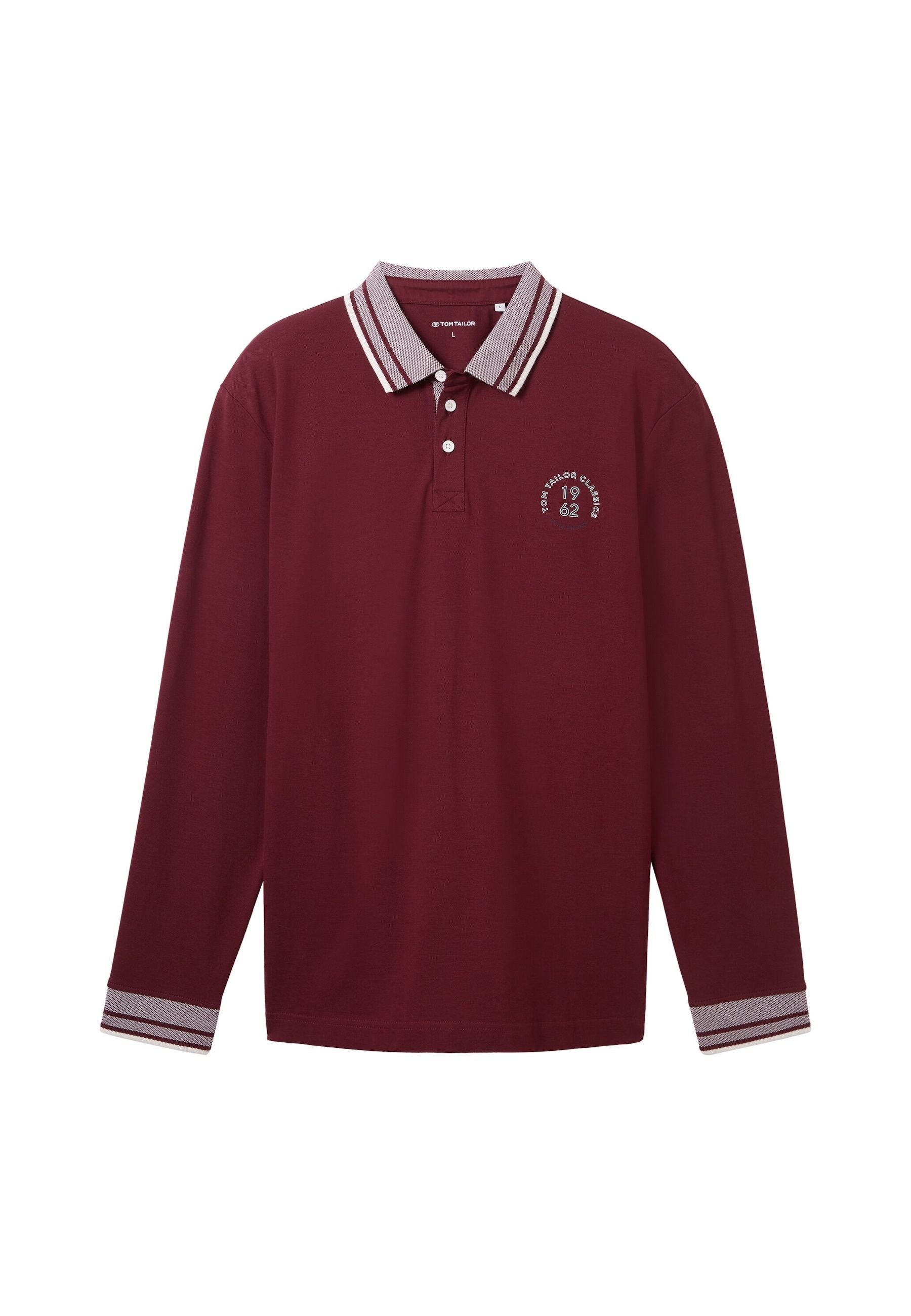 Tom Tailor Langarmshirt mit Polokragen