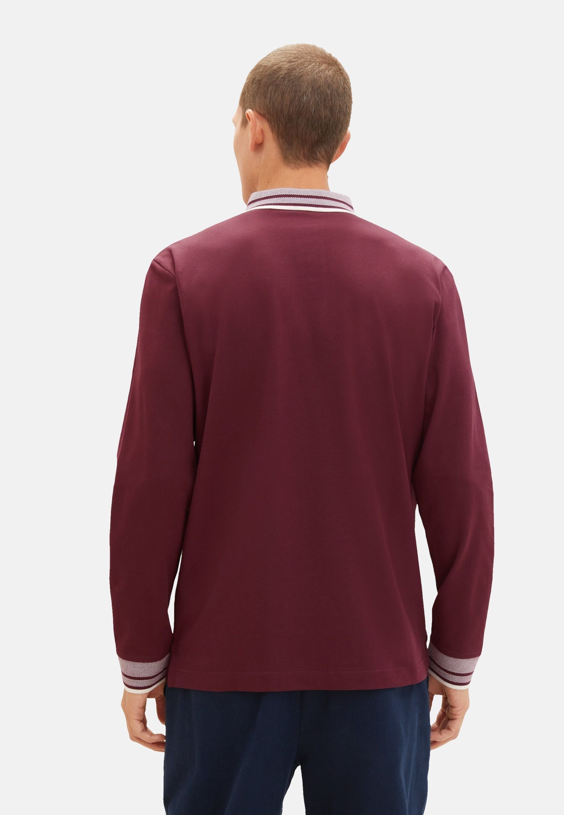 Tom Tailor Langarmshirt mit Polokragen