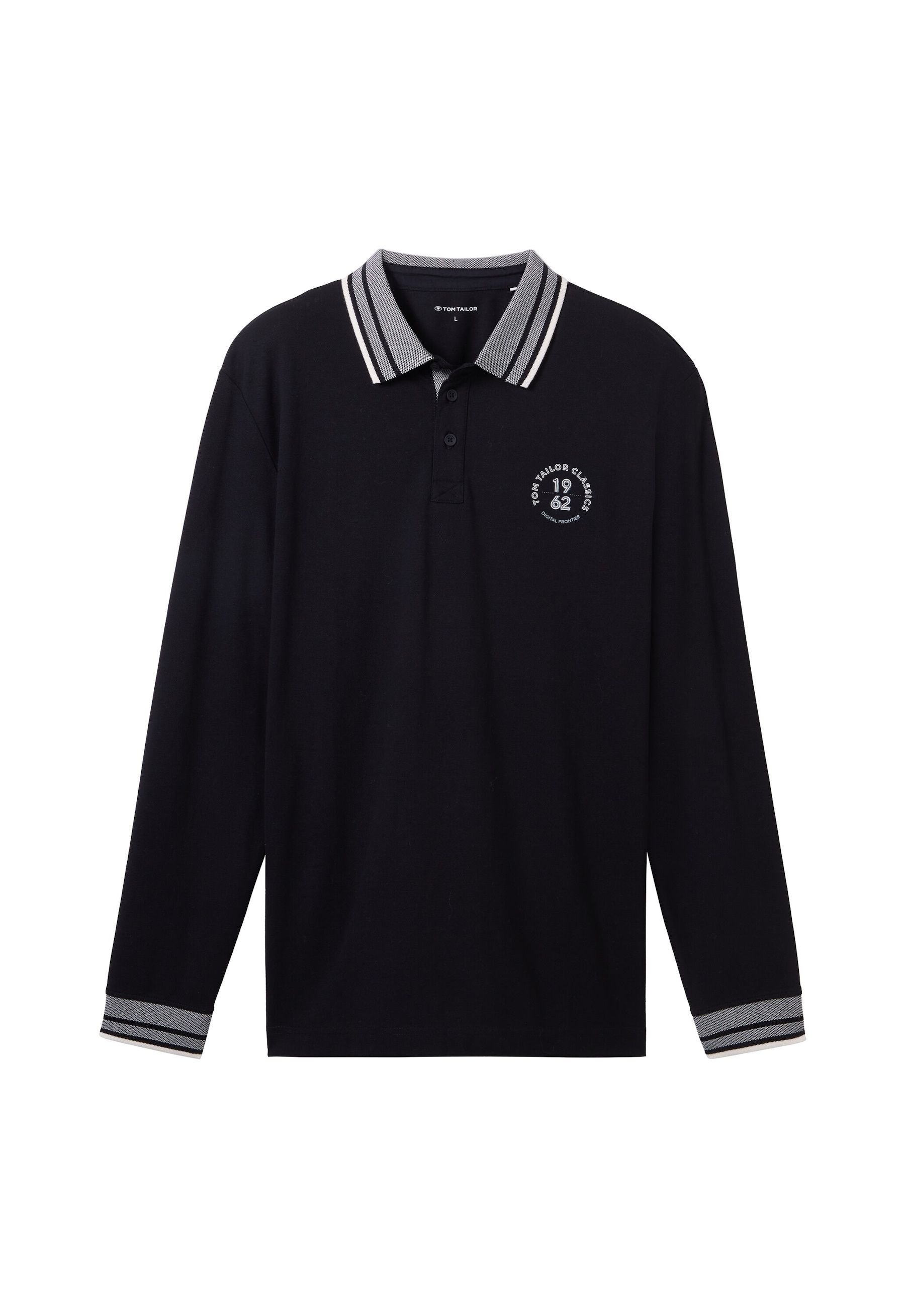 Tom Tailor Langarmshirt mit Polokragen