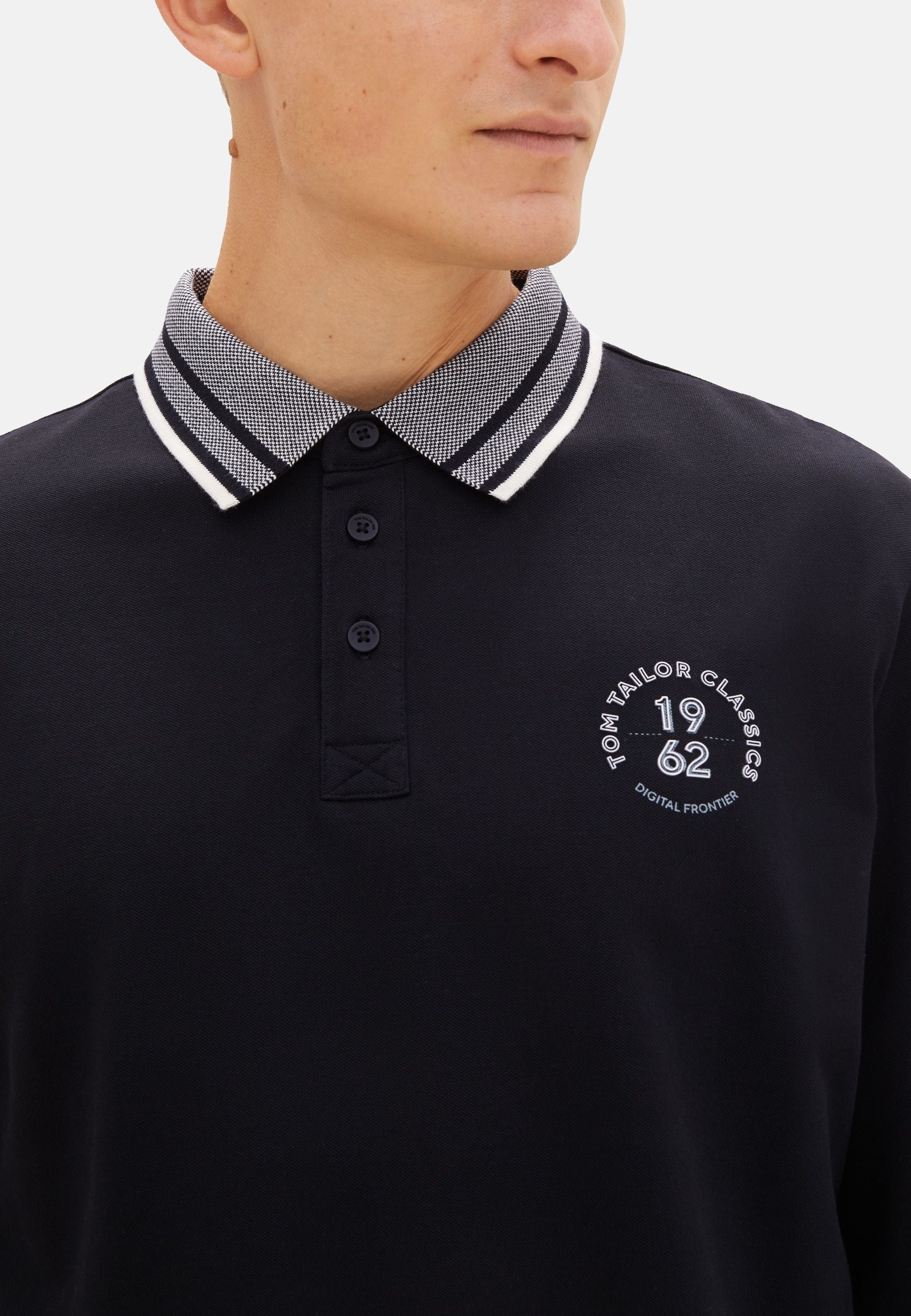 Tom Tailor Langarmshirt mit Polokragen