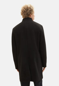 Tom Tailor Wollmantel mit Knopfleiste und Eingrifftaschen