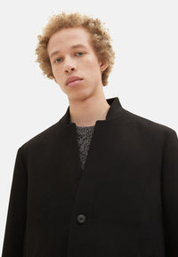 Tom Tailor Wollmantel mit Knopfleiste und Eingrifftaschen