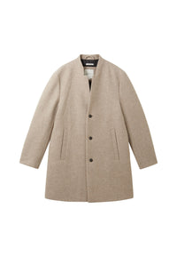 Tom Tailor Wollmantel mit Knopfleiste und Eingrifftaschen