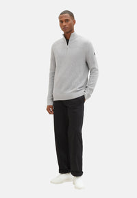 Tom Tailor Strickpullover mit Troyer-Verschluss