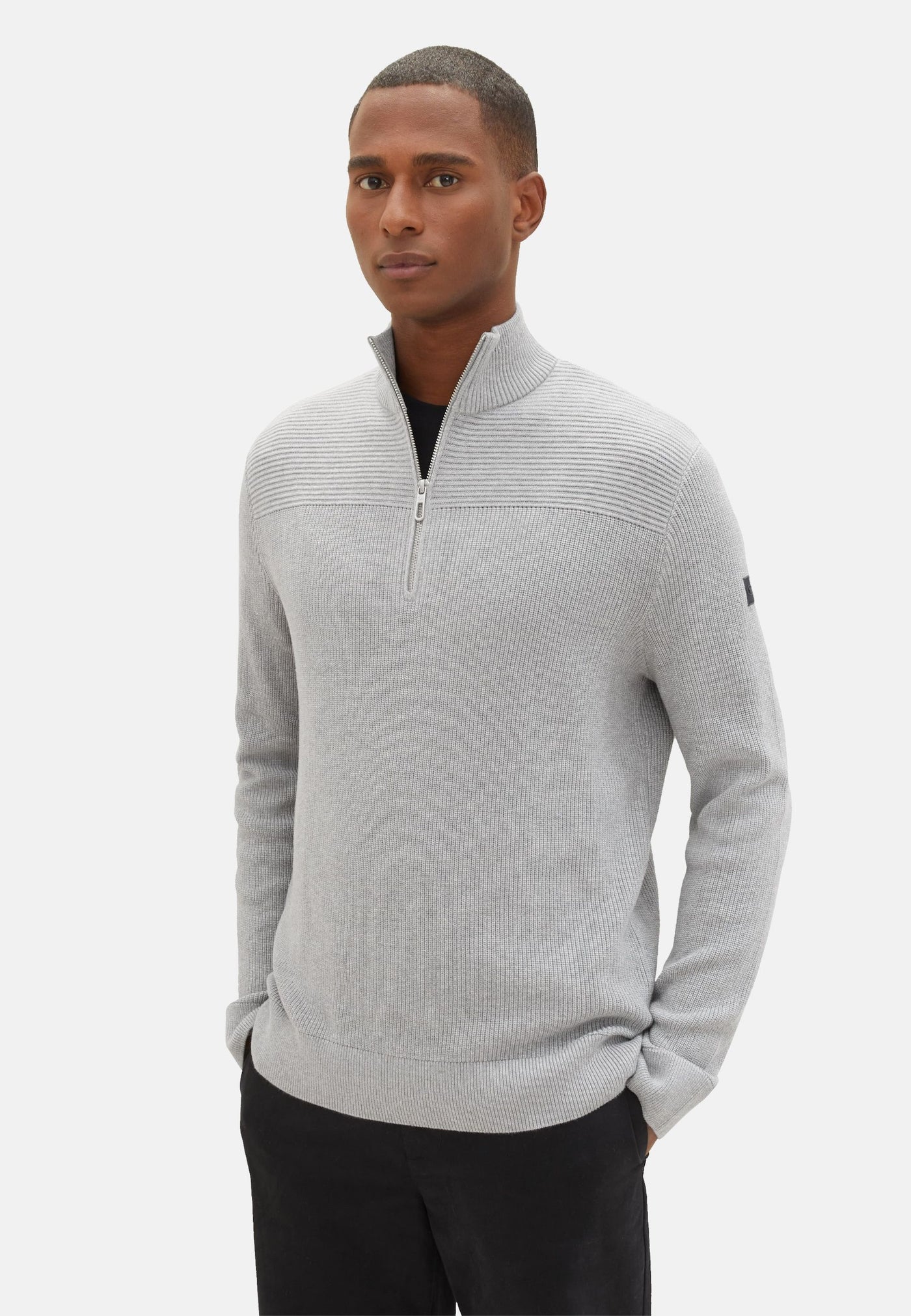 Tom Tailor Strickpullover mit Troyer-Verschluss