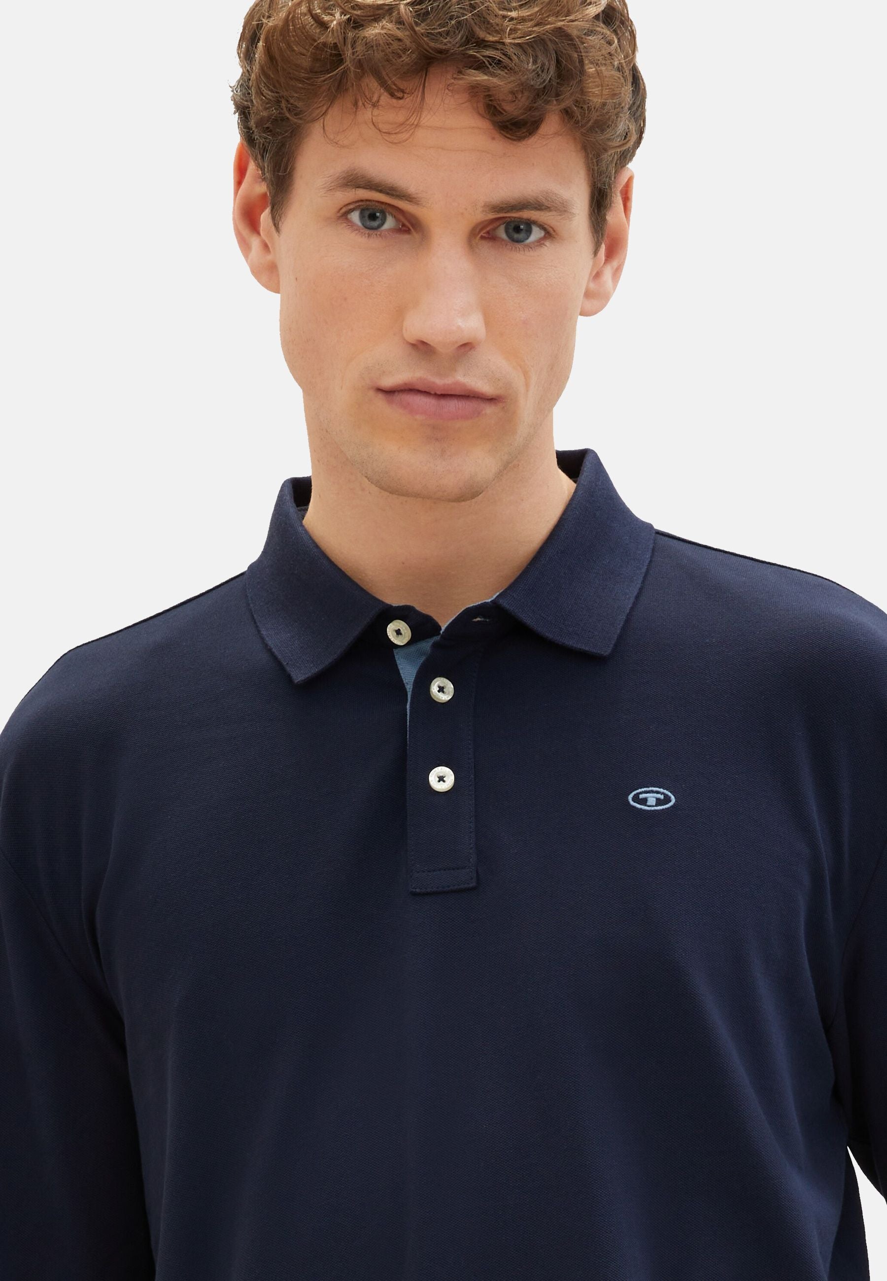 Tom Tailor Langarmshirt mit Polokragen