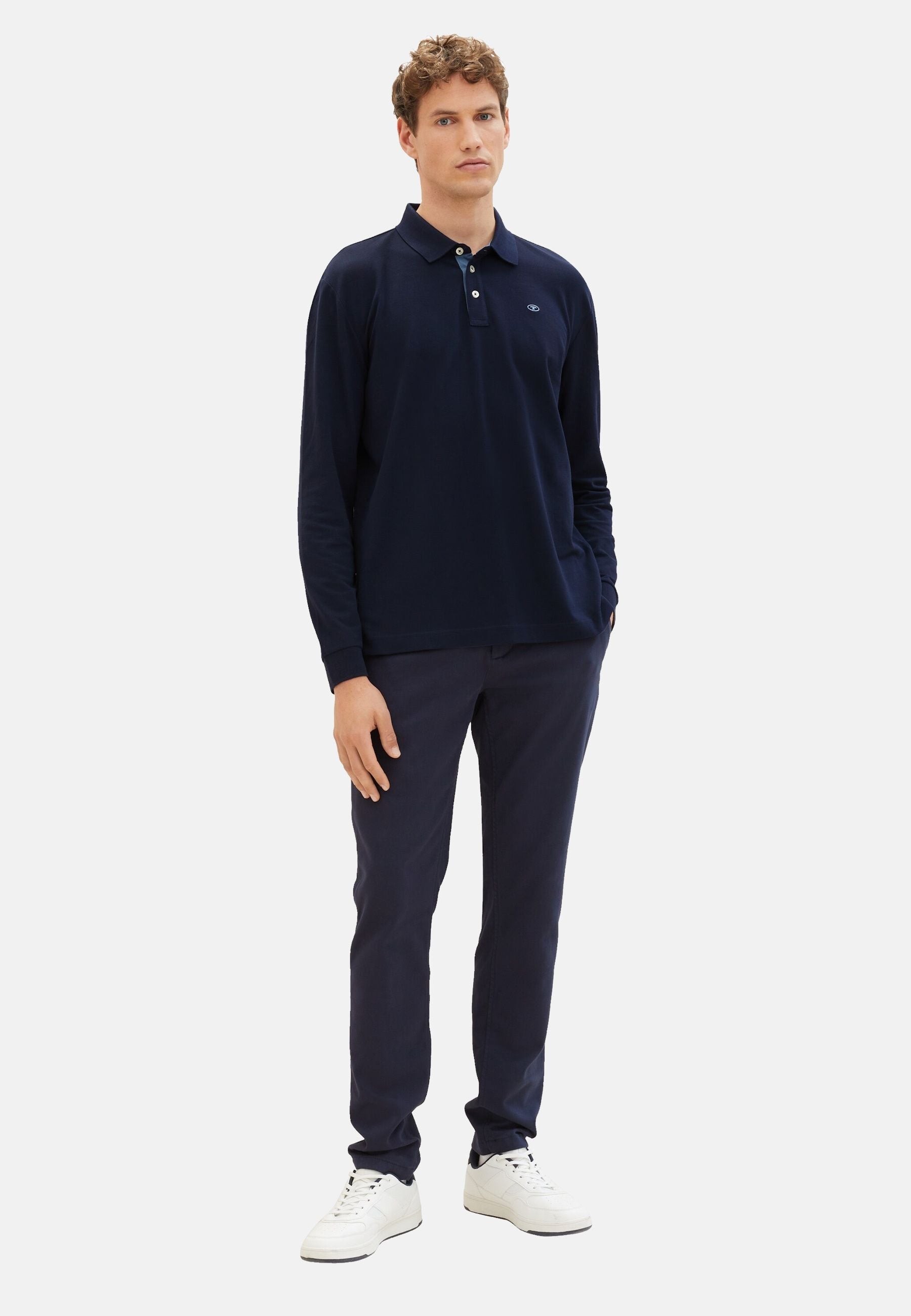 Tom Tailor Langarmshirt mit Polokragen