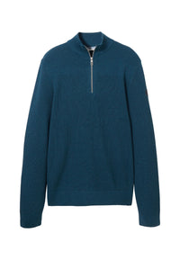 Tom Tailor Strickpullover mit Troyer-Verschluss