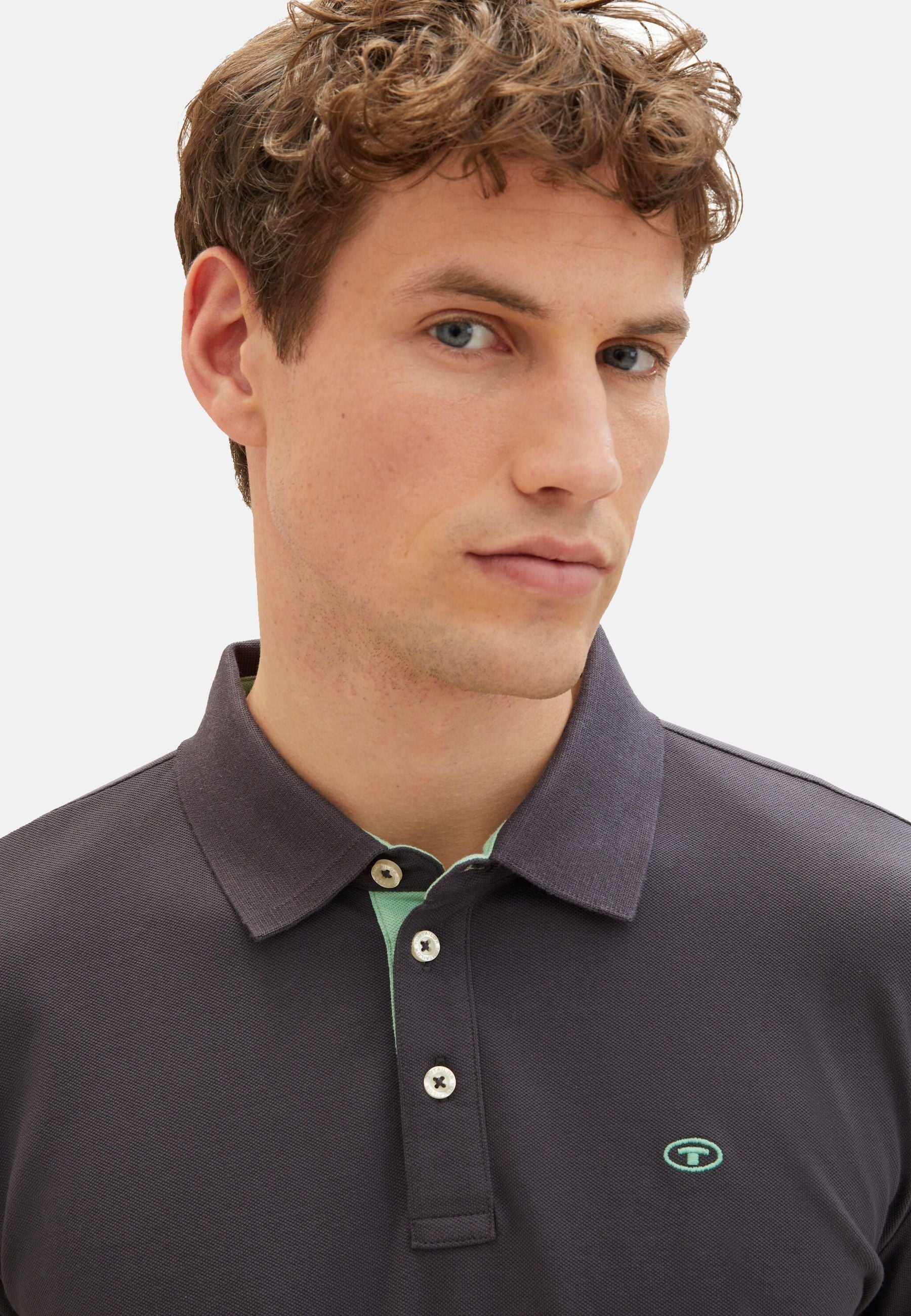 Tom Tailor Langarmshirt mit Polokragen