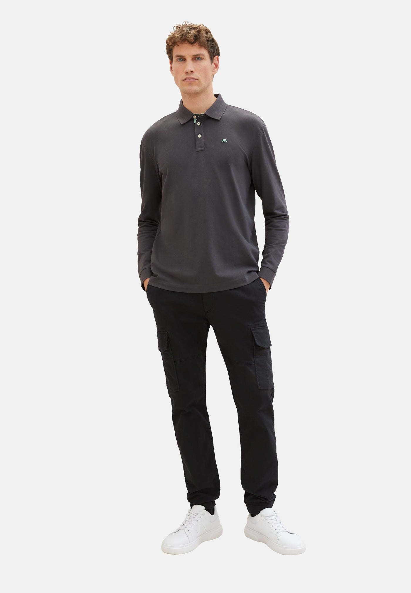 Tom Tailor Langarmshirt mit Polokragen