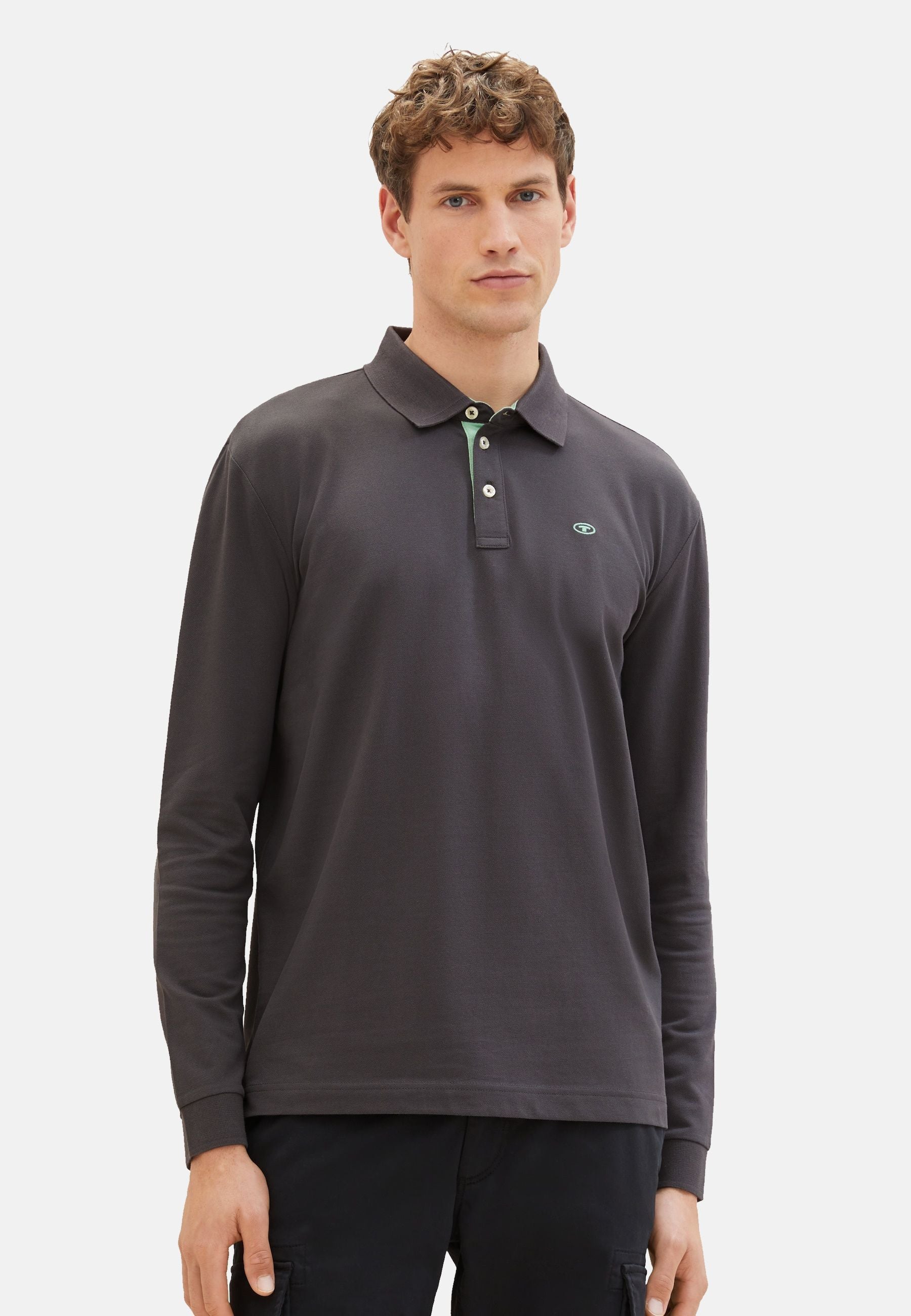 Tom Tailor Langarmshirt mit Polokragen