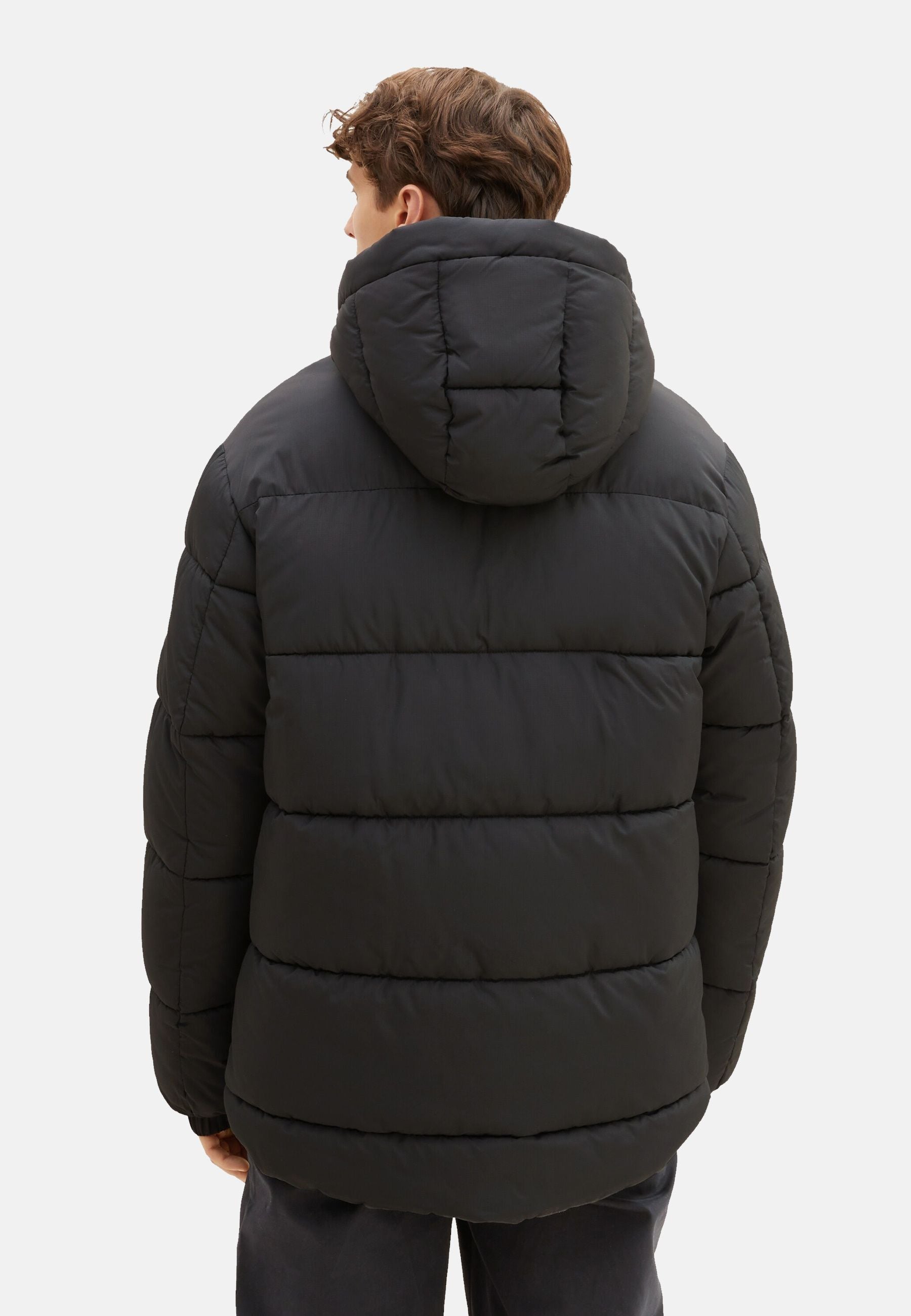 Tom Tailor Steppjacke mit Kapuze und Reißverschlusstaschen