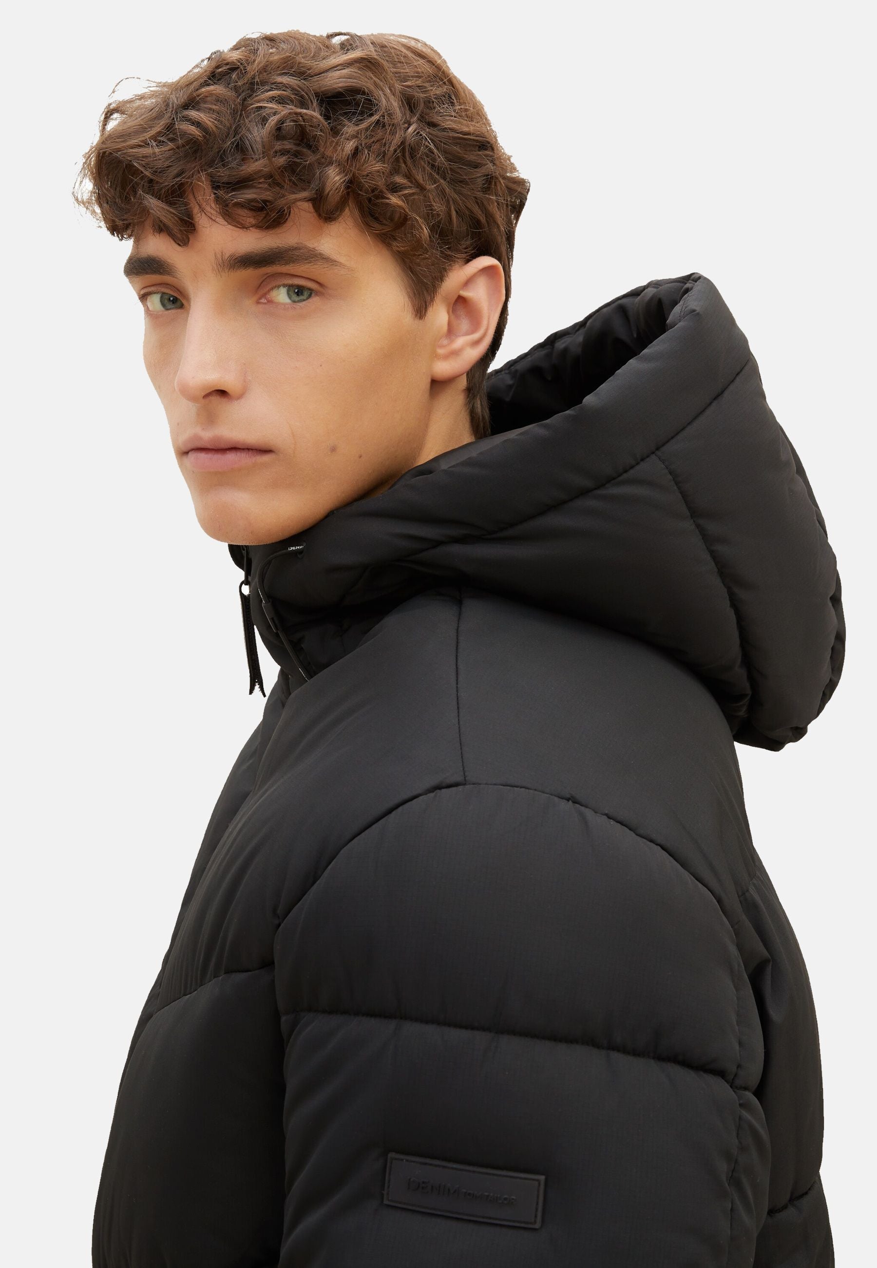 Tom Tailor Steppjacke mit Kapuze und Reißverschlusstaschen