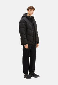 Tom Tailor Steppjacke mit Kapuze und Reißverschlusstaschen