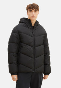 Tom Tailor Steppjacke mit Kapuze und Reißverschlusstaschen