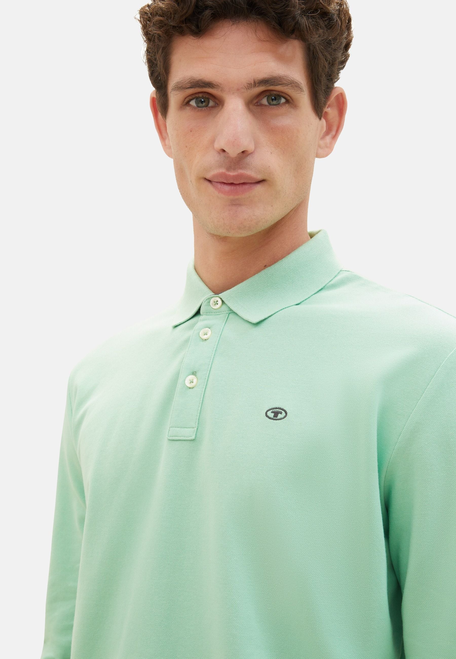 Tom Tailor Langarmshirt mit Polokragen