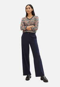 Tom Tailor Langarmhemd mit 3/4 Ärmeln und Floralmuster