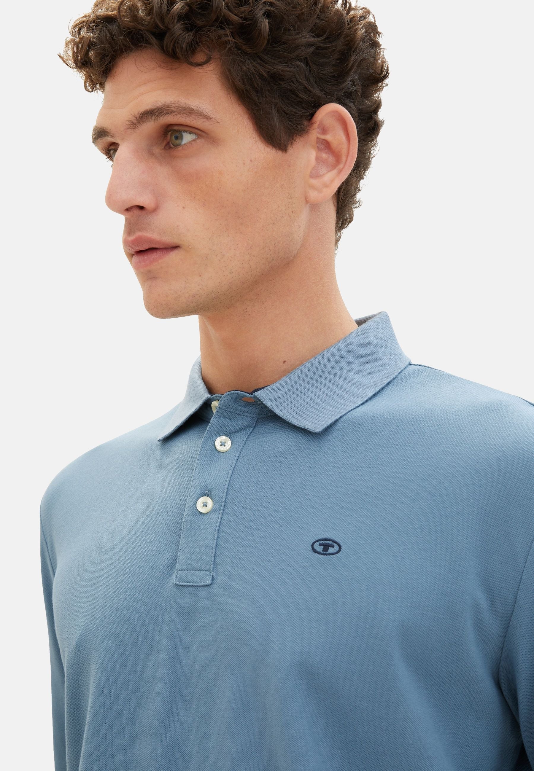 Tom Tailor Langarmshirt mit Polokragen