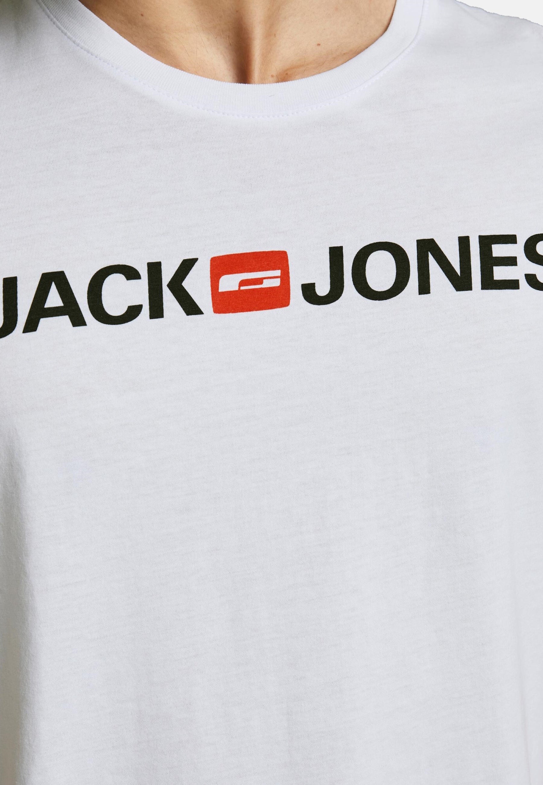 Jack & Jones T-Shirts CORP LOGO TEE CREW NECK mit Print