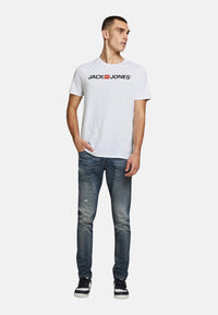 Jack & Jones T-Shirts CORP LOGO TEE CREW NECK mit Print