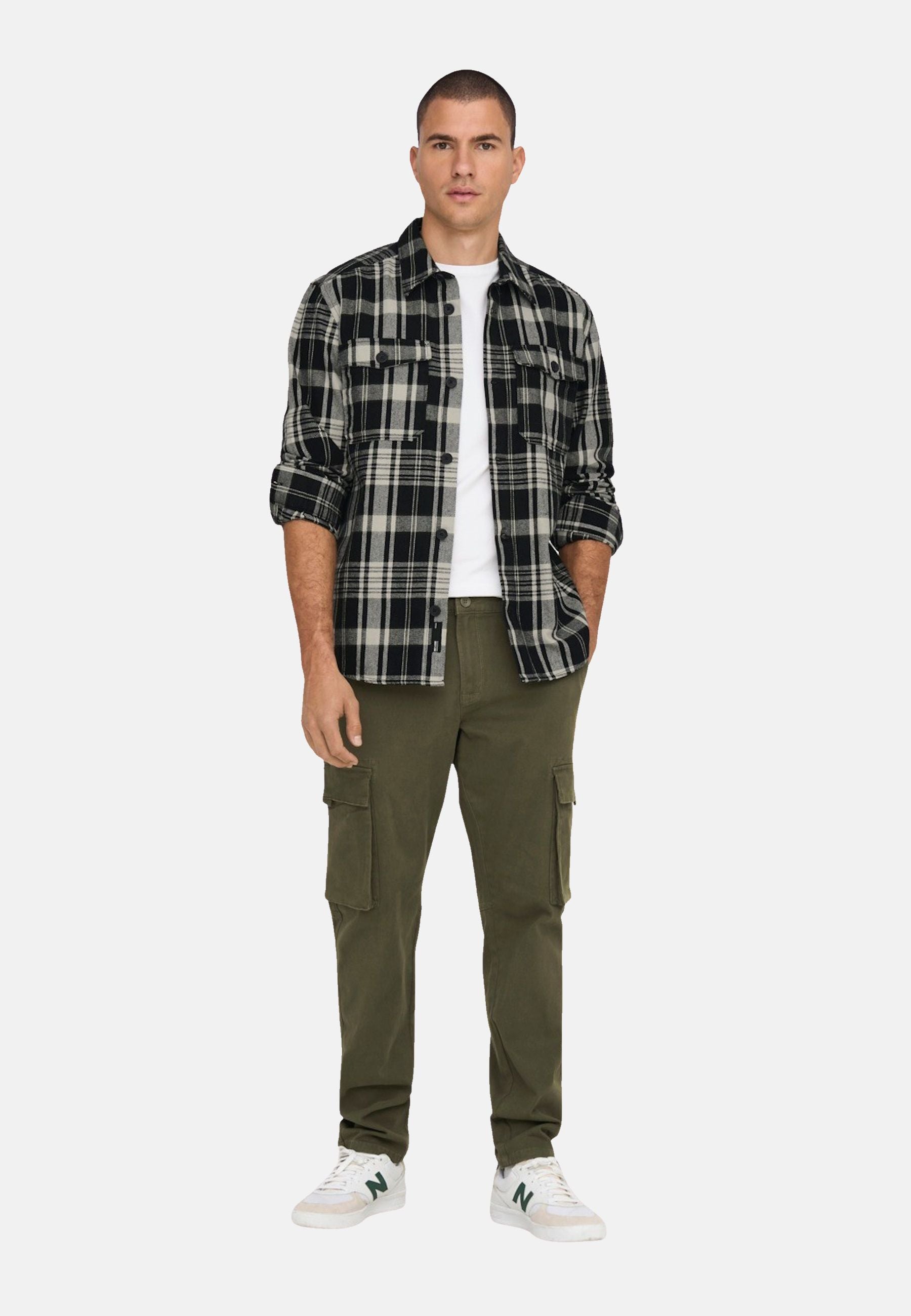 Only & Sons Milo Langarm-Flanellhemd