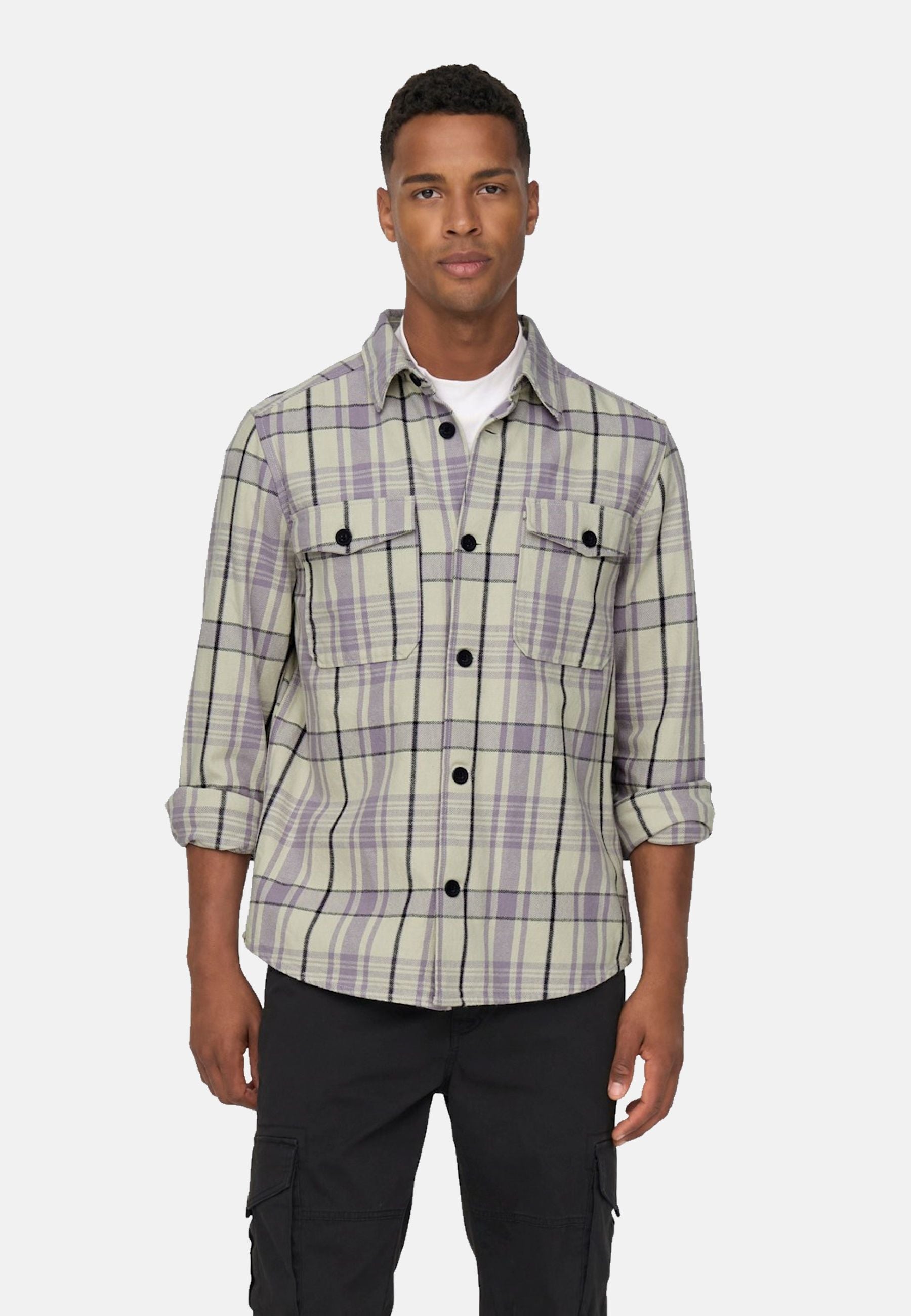 Only & Sons Milo Langarm-Flanellhemd