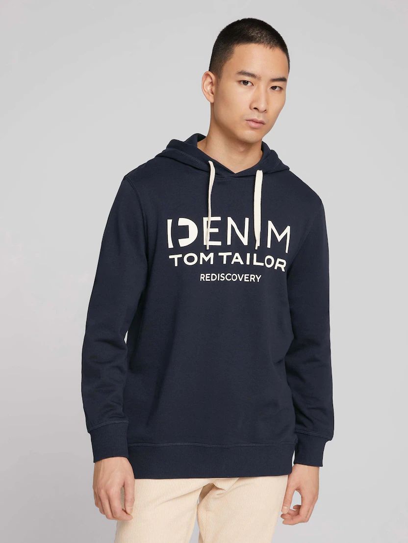 Tom Tailor Sweatshirt Hoodie mit Logo-Print