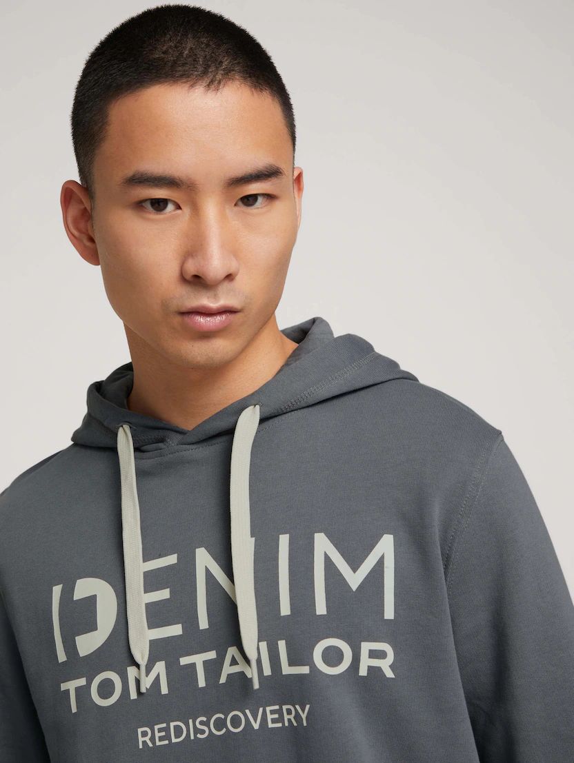Tom Tailor Sweatshirt Hoodie mit Logo-Print
