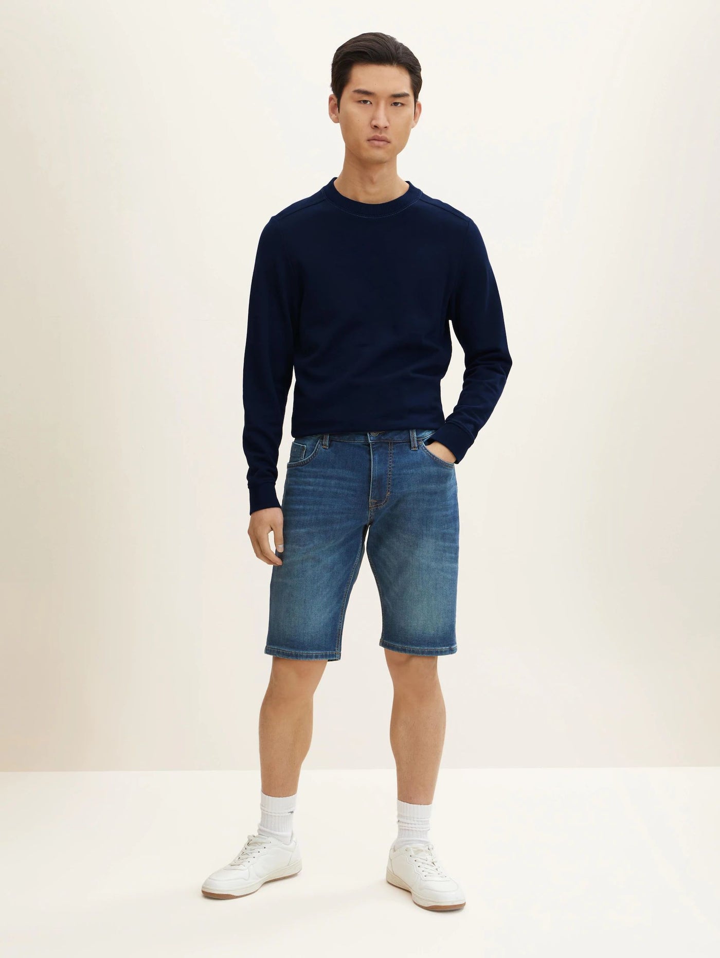 Tom Tailor kurze Jeanshose Josh Regular Slim Fit