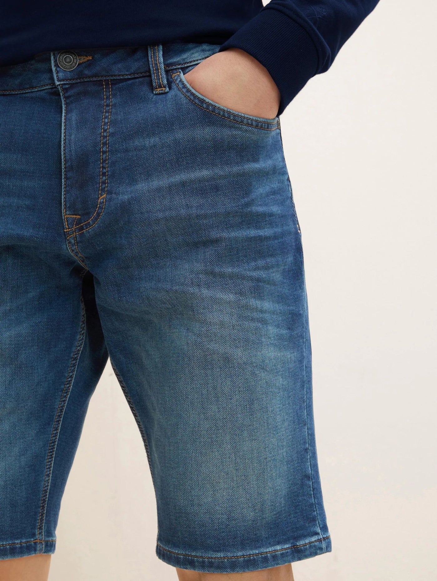 Tom Tailor kurze Jeanshose Josh Regular Slim Fit