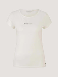 Tom Tailor Slim Fit T- Shirt mit Logo Print