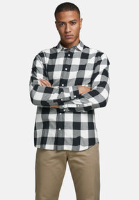 Jack & Jones Langärmliges GINGHAM TWILL SHIRT mit Hemdkragen